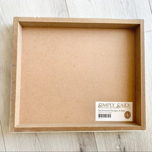 Simply Said White Destressed Design A Box New - Picture 3 of 5